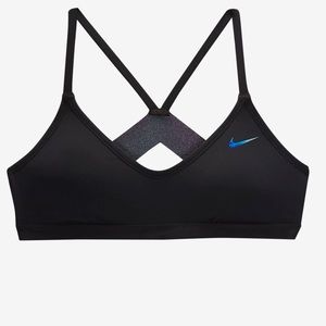 Nike Oynx Flash Bonded Black V-Back Bikini Top